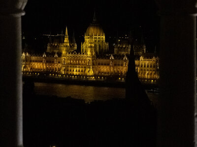 Hungarian Parliament Building at night